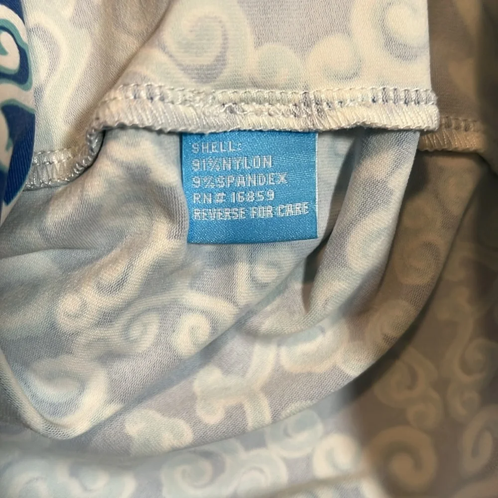 J. McLaughlin Blue and White 3/4 Sleeve Catalina Cloth Dress Size Medium - Picture 8 of 8